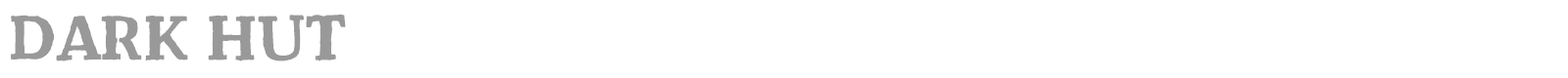 Dark Hut font preview